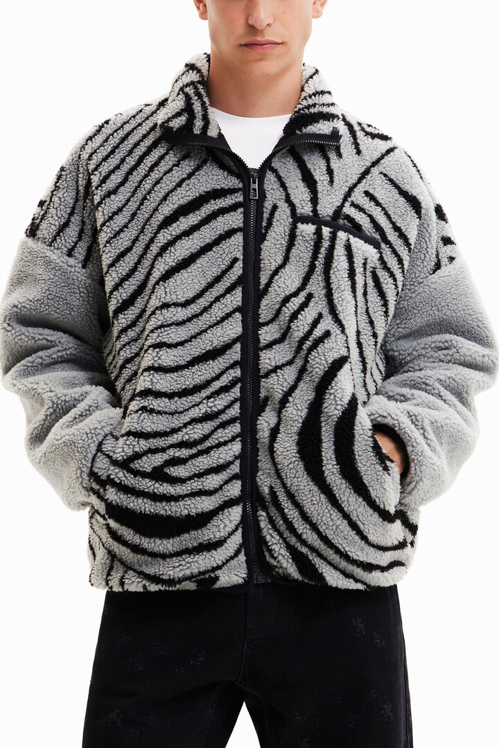 Chaqueta polar cuello alto | Desigual