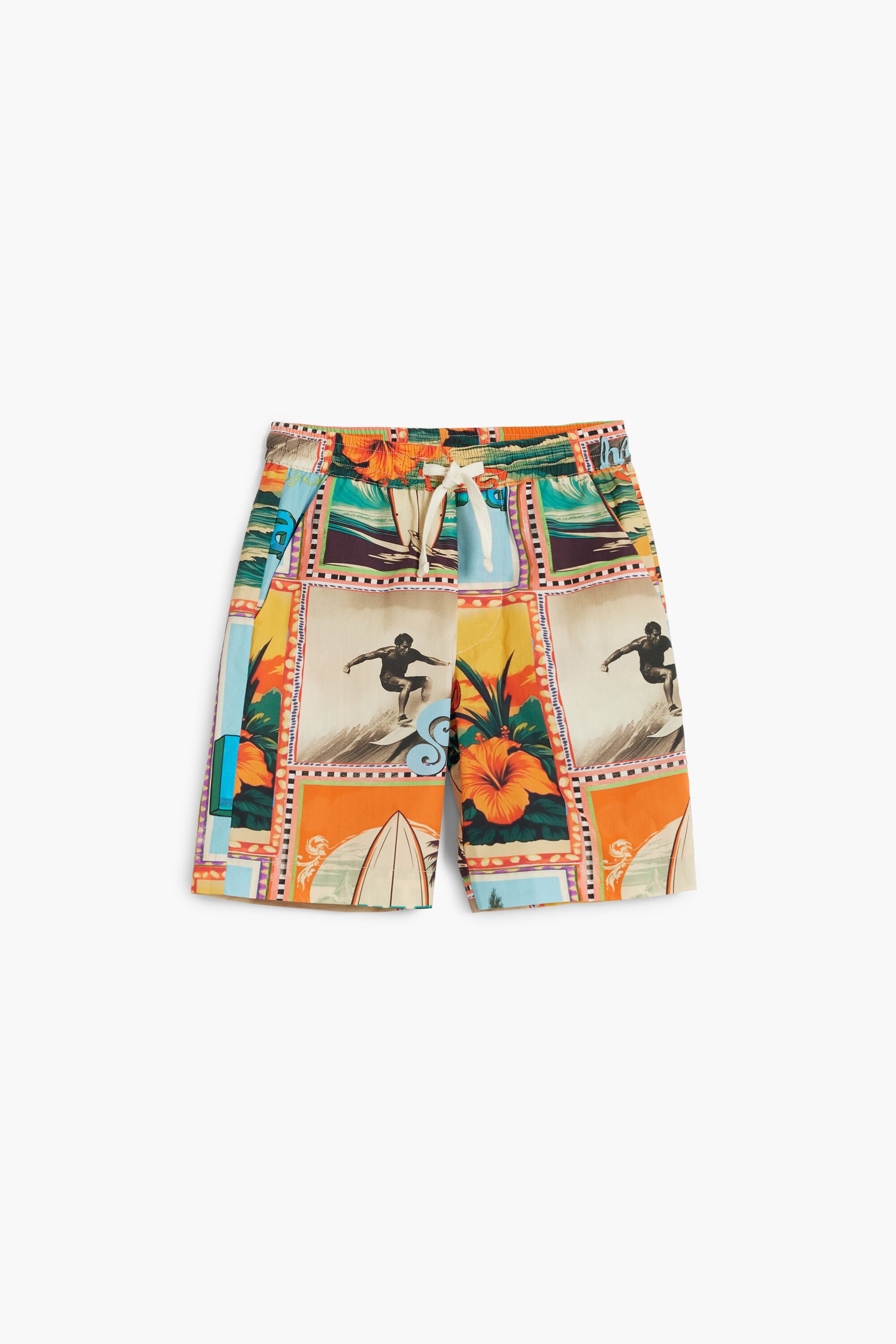 Tropical postcard Bermuda shorts
