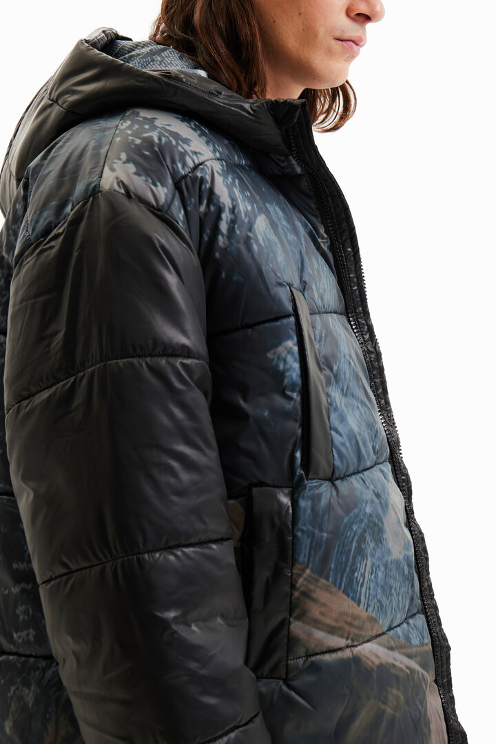Long puffer coat | Desigual