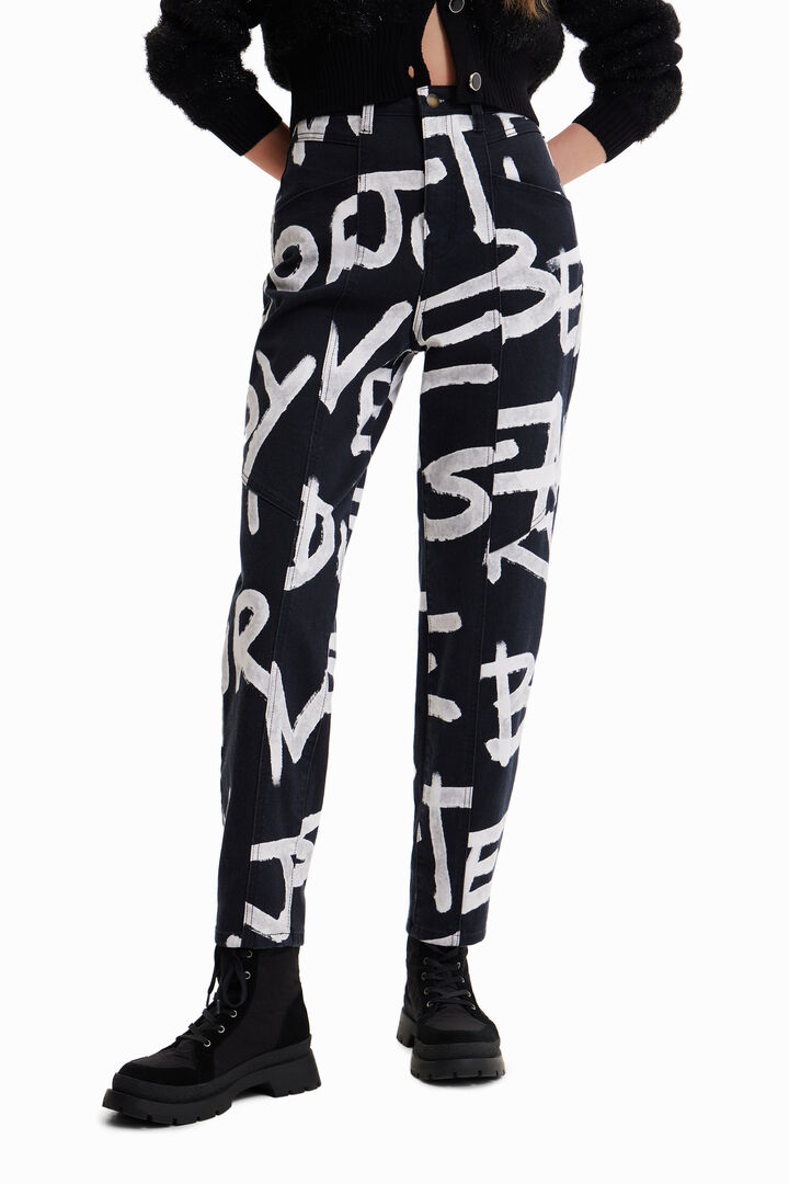 Pantaloni Mom testo | Desigual