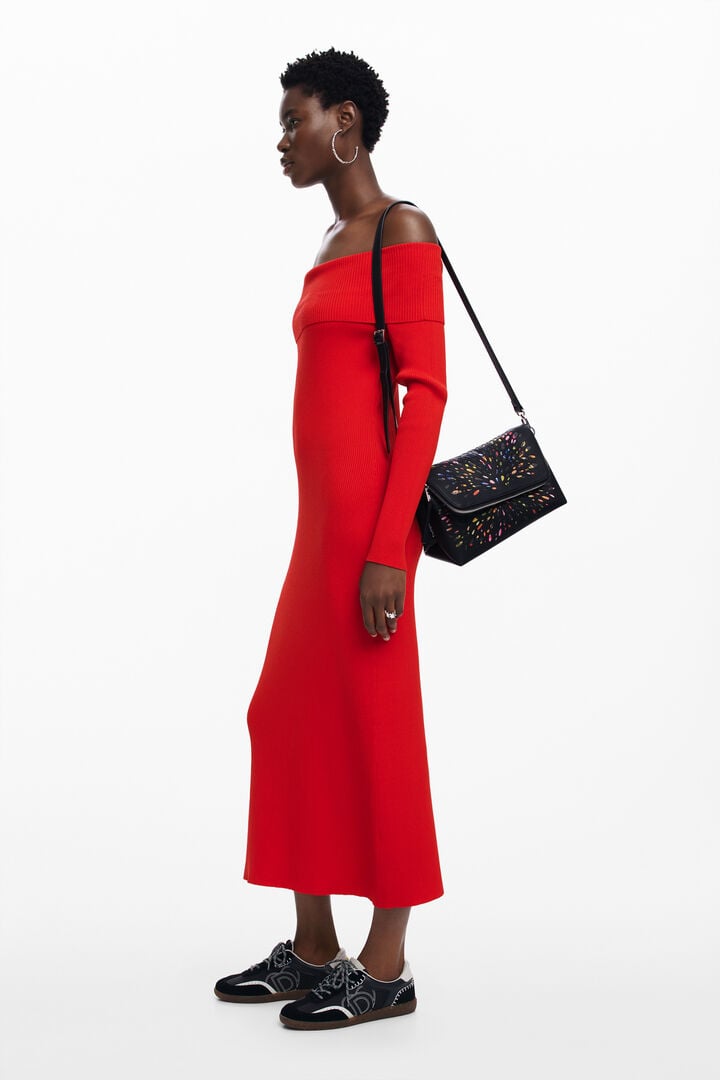 Medium crossbody perforated bag | Desigual
