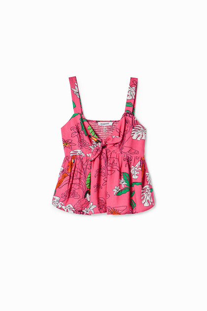 Haut bretelles tropical