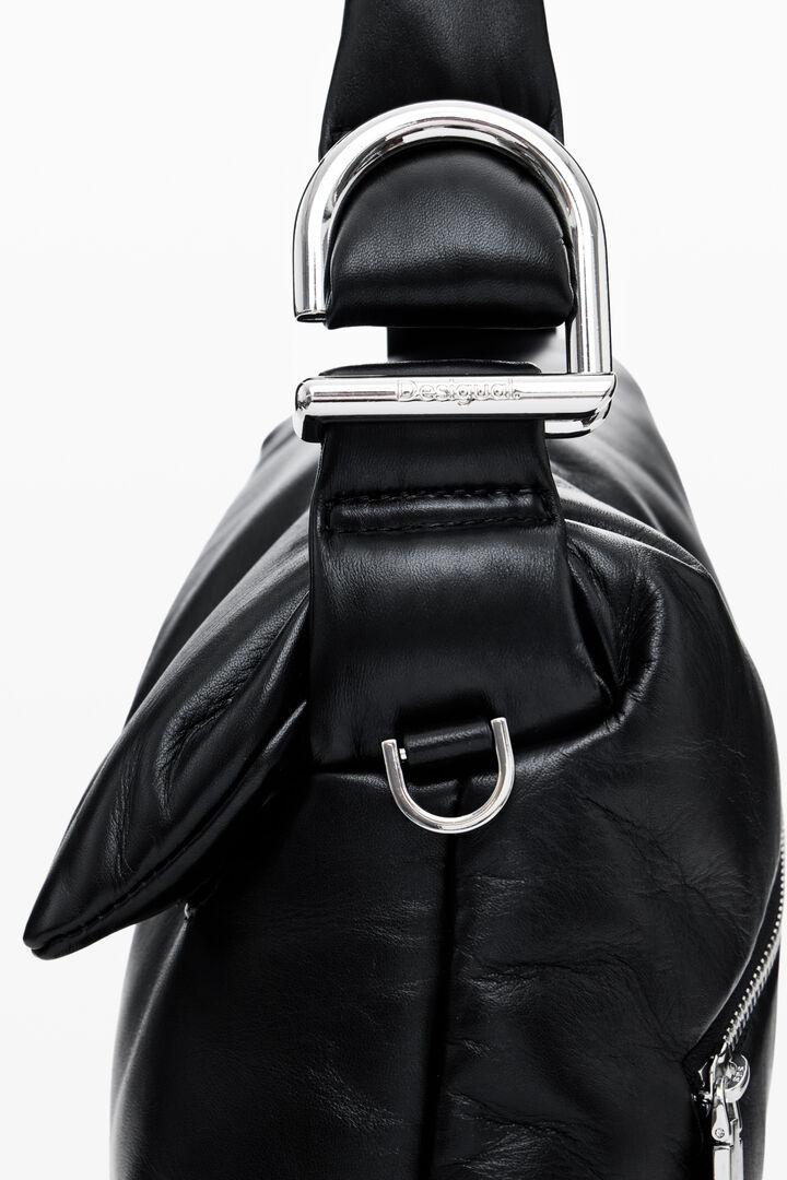 Bolso acolchado 100% piel pequeño | Desigual