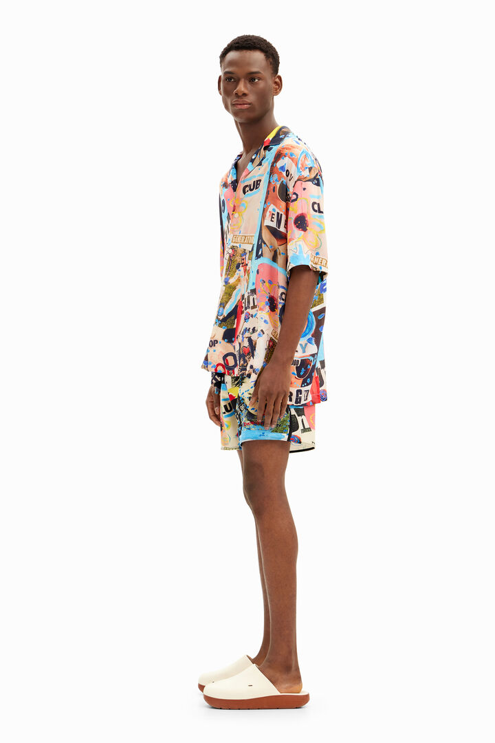 Costume da bagno acquerelli marini | Desigual