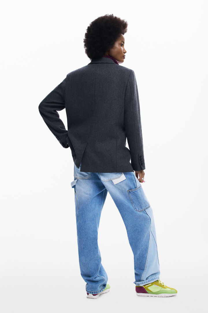 COMBINED BLAZER WITH HOOD | Desigual