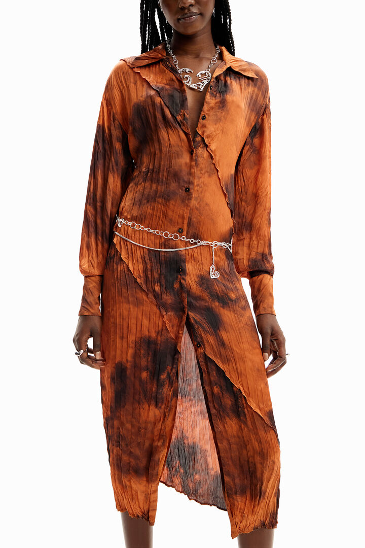 Vestido midi camisero | Desigual