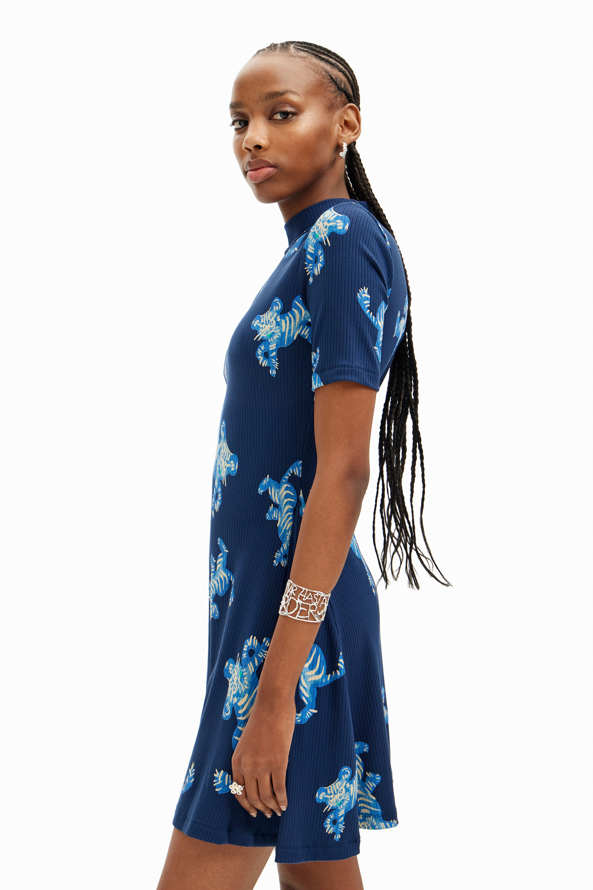 Shop Desigual Dress In Blue