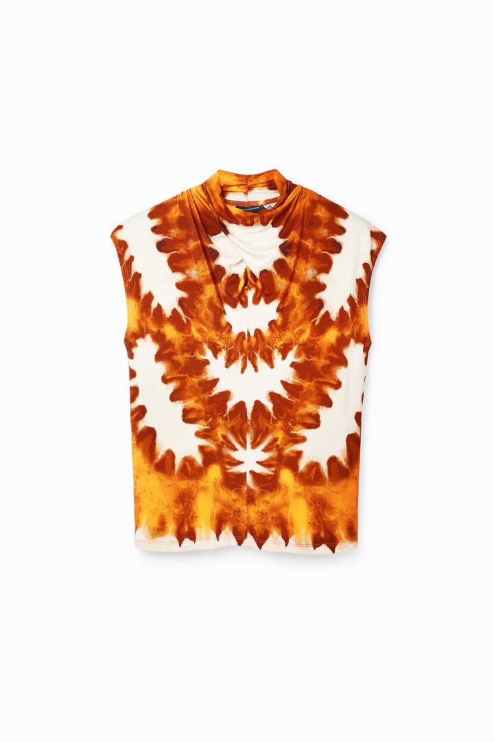 Camiseta drapeada tie-dye | Desigual