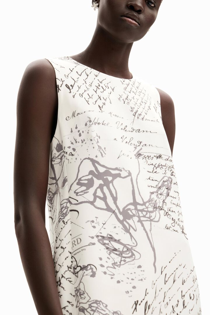 Letter print midi dress | Desigual