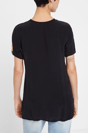 Blusa Manga Corta Estilo Japones Desigual Com