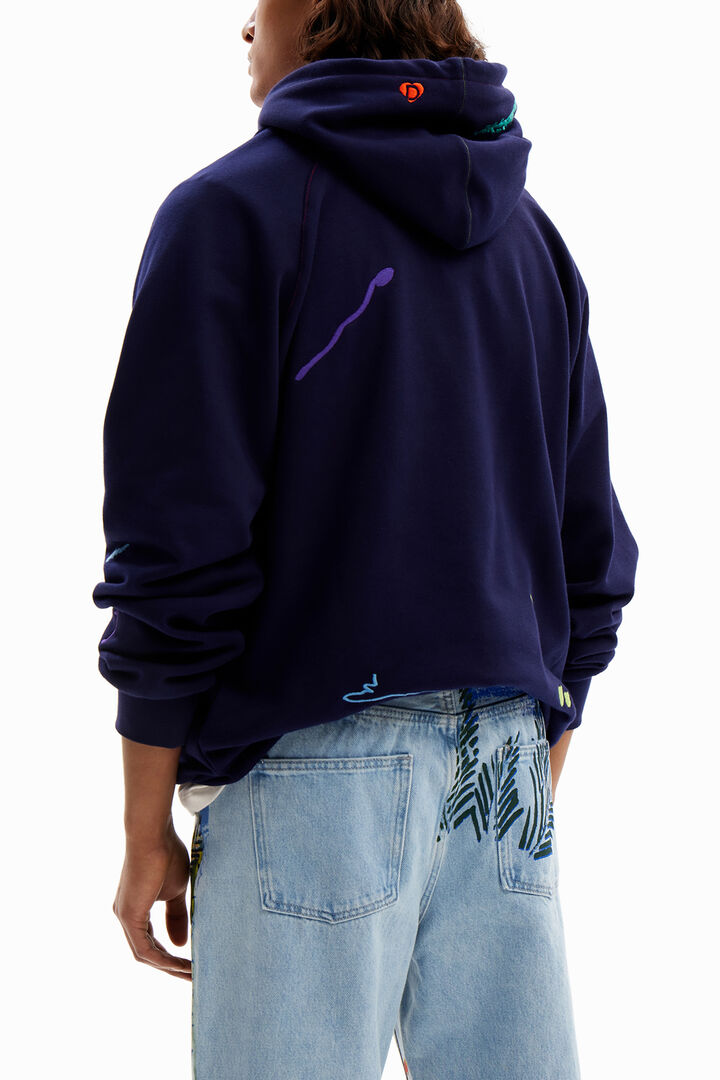 Sweat-shirt broderies peinture | Desigual