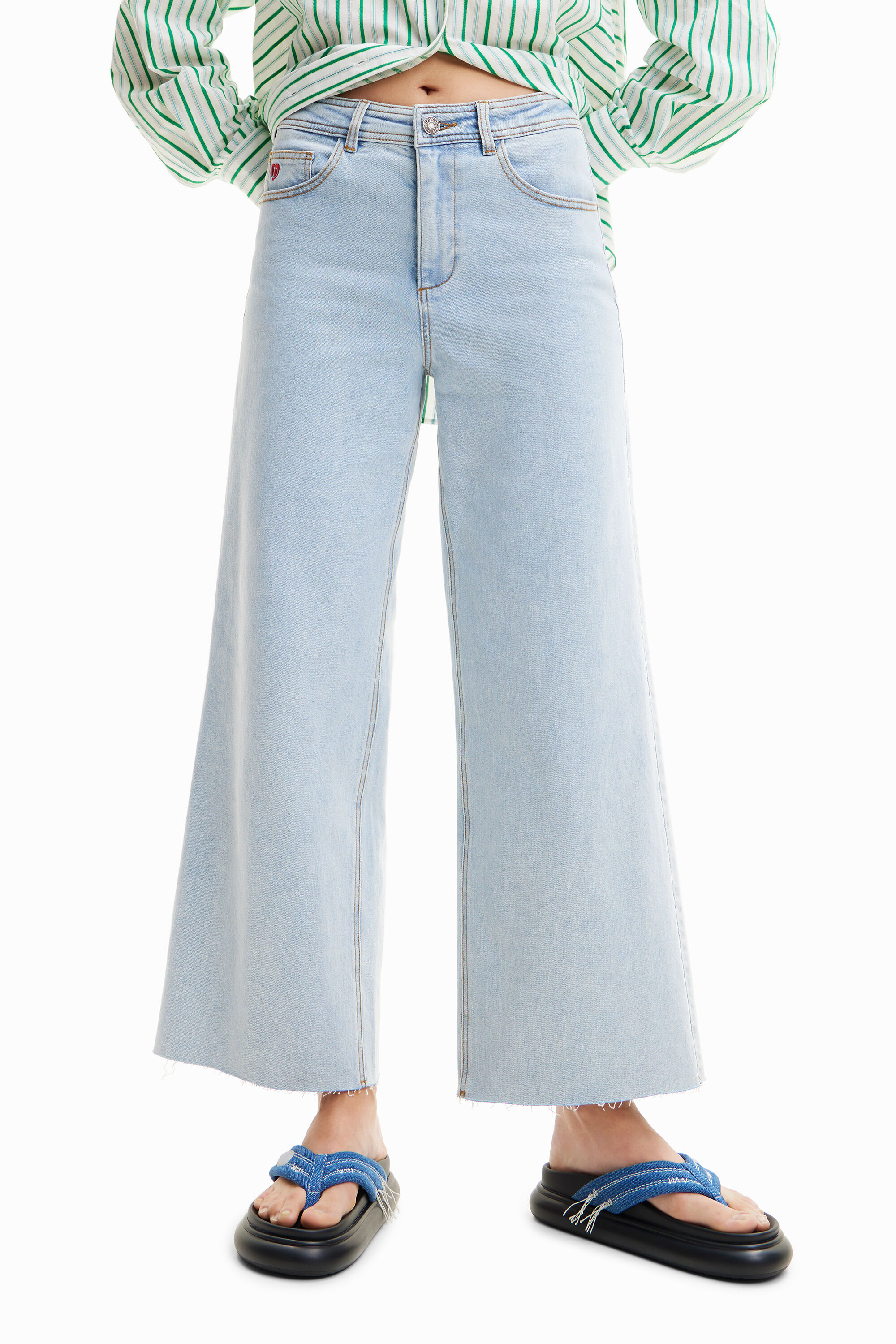 Desigual Jeans culotte cropped