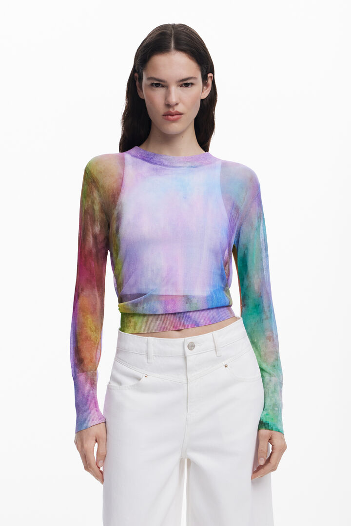 Watercolor fine sweater