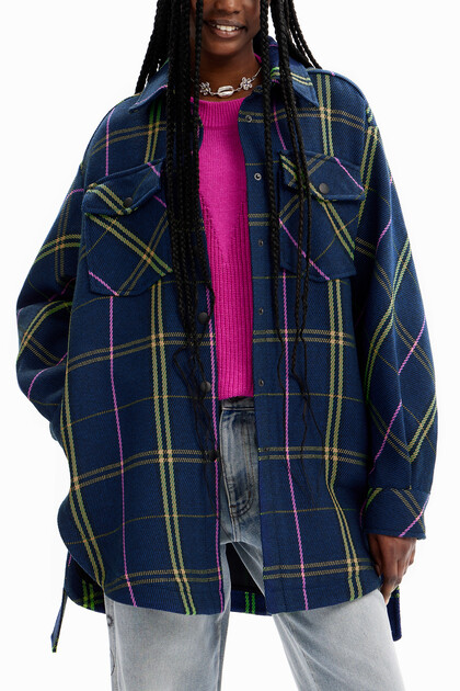 Chaqueta sobrecamisa cuadros