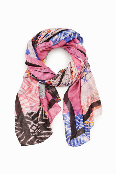 Patchwork rectangular foulard | Desigual