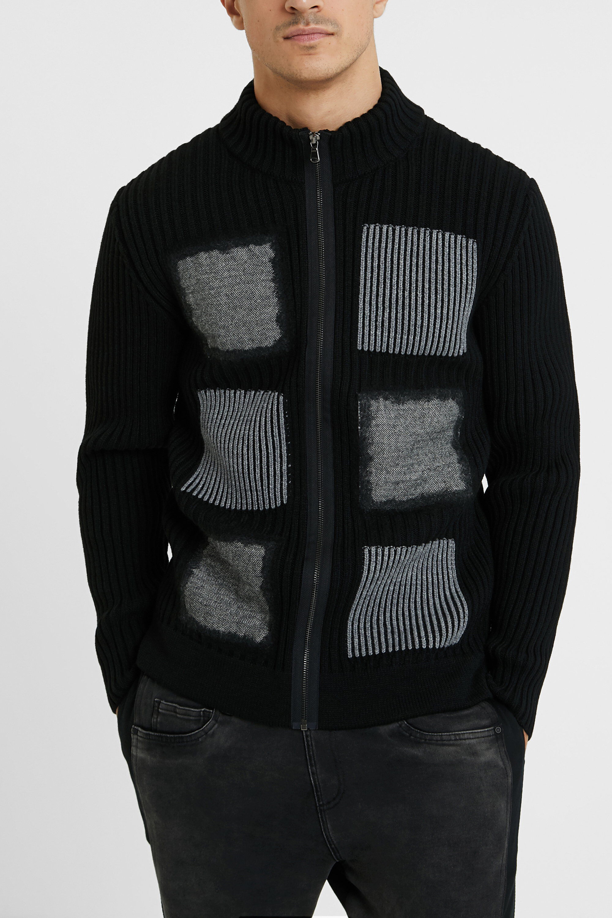 Chaqueta punto desigual deals
