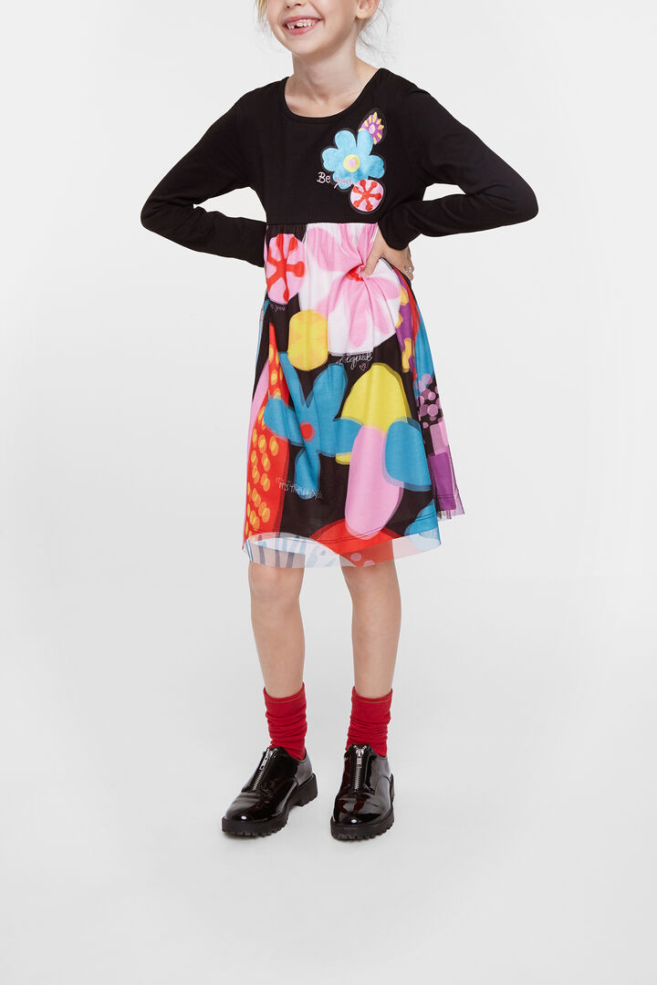 Floral high waist dress | Desigual
