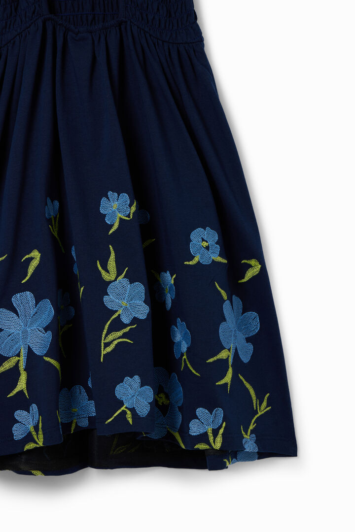 Vestido tirantes flores bordadas | Desigual