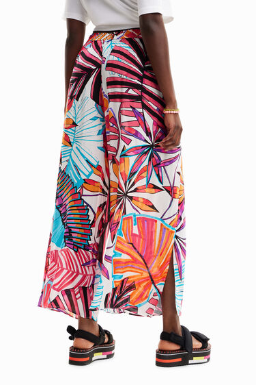 Pantalón aberturas tropical | Desigual