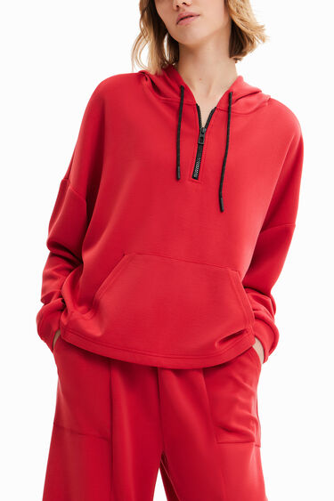 Oversize soft-touch hoodie | Desigual