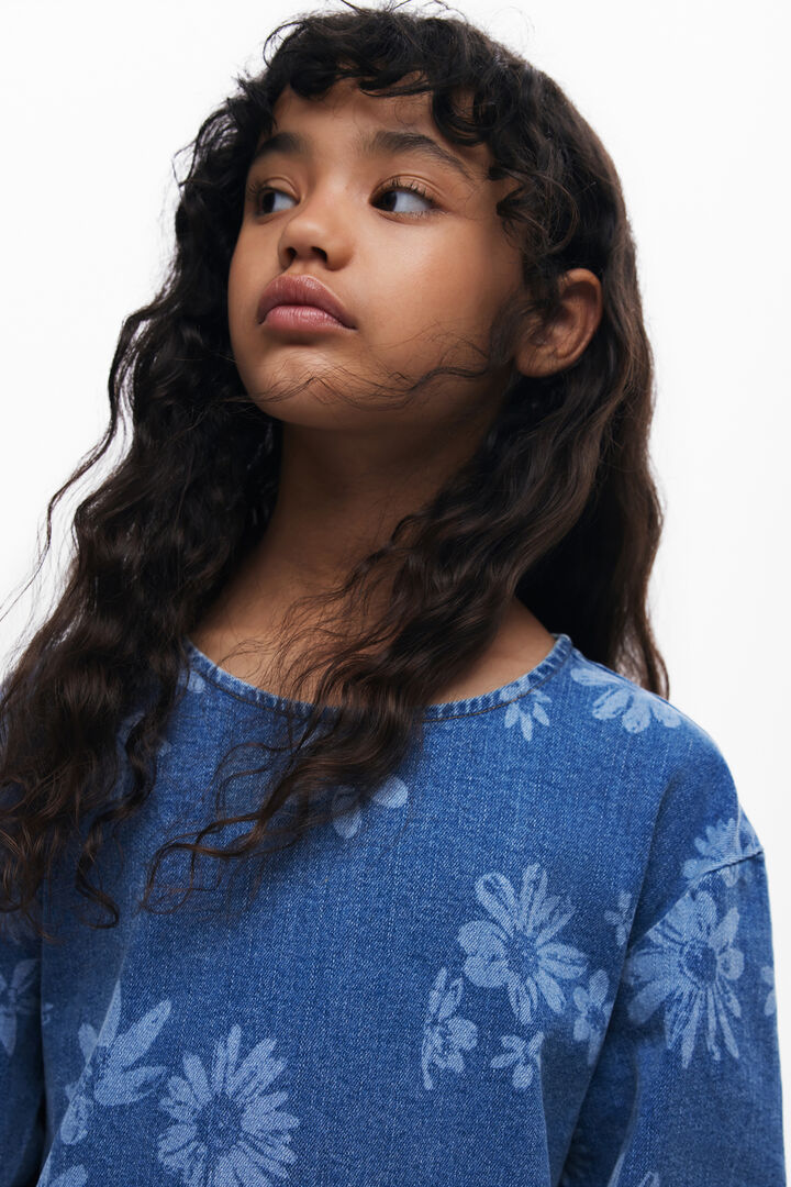 Vestido denim flores | Desigual