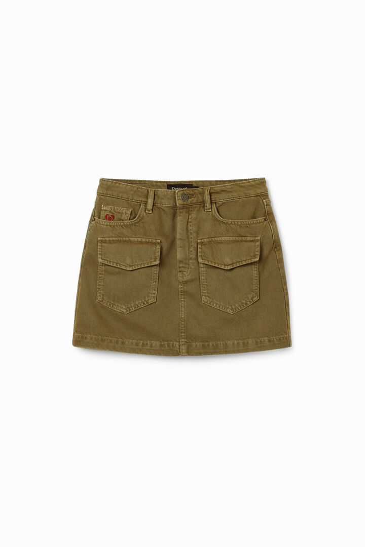 Denim pockets mini skirt | Desigual