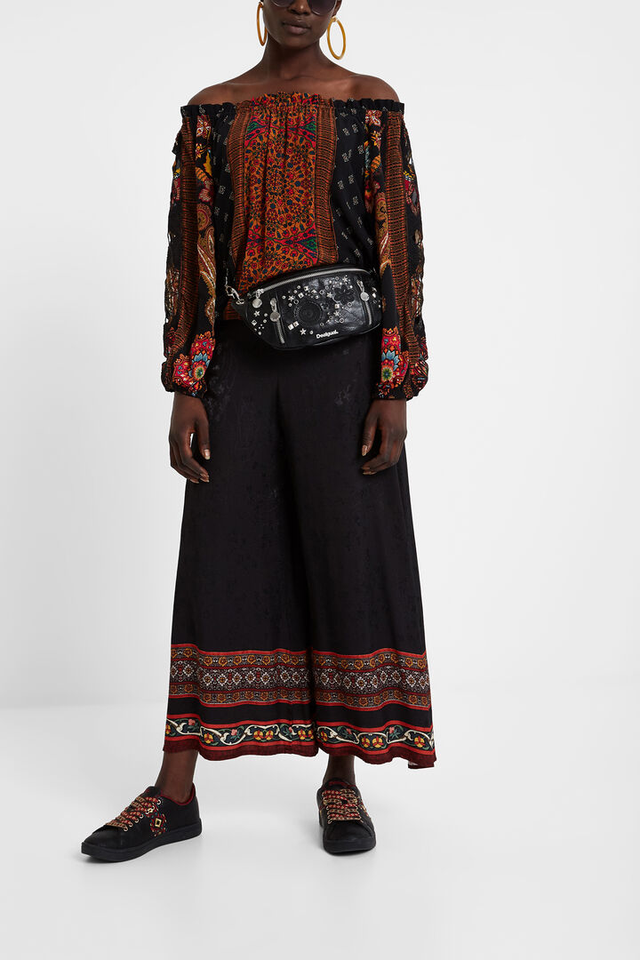 Blouse boho à col bateau | Desigual