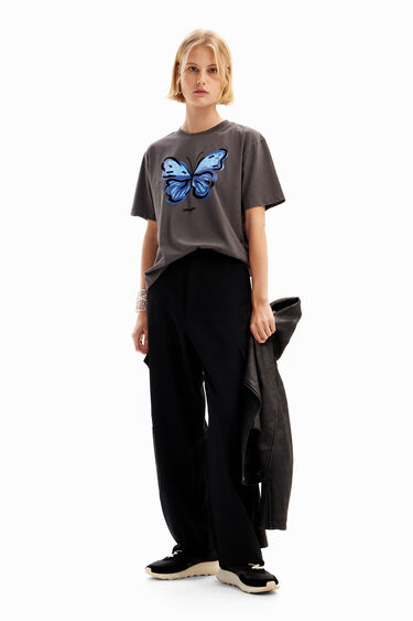 Butterfly illustration T-shirt | Desigual