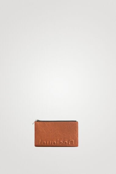 Langwerpige portemonnee met logo
