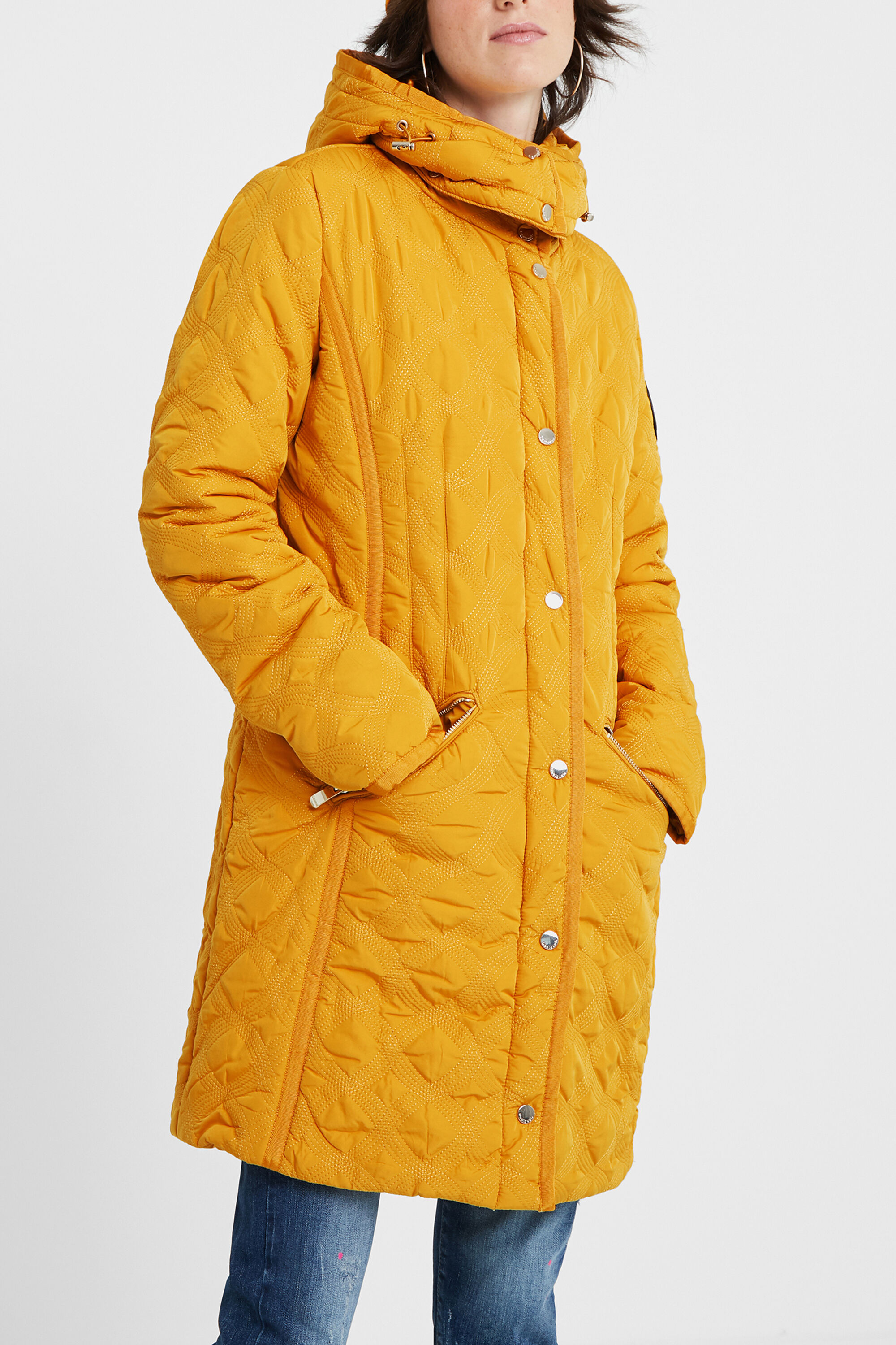 Manteau deals jaune desigual