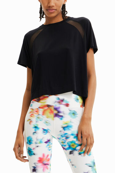Camiseta corta sport rejilla | Desigual