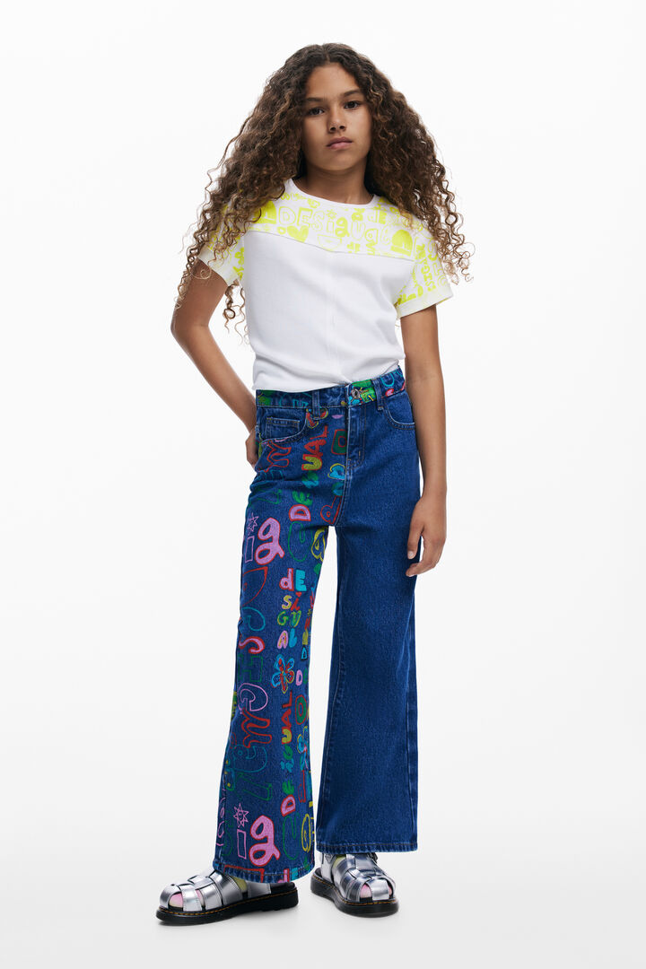 Short-sleeve T-shirt with lettering | Desigual