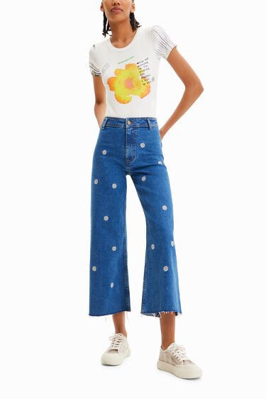 Texans Culotte cropped margarides | Desigual