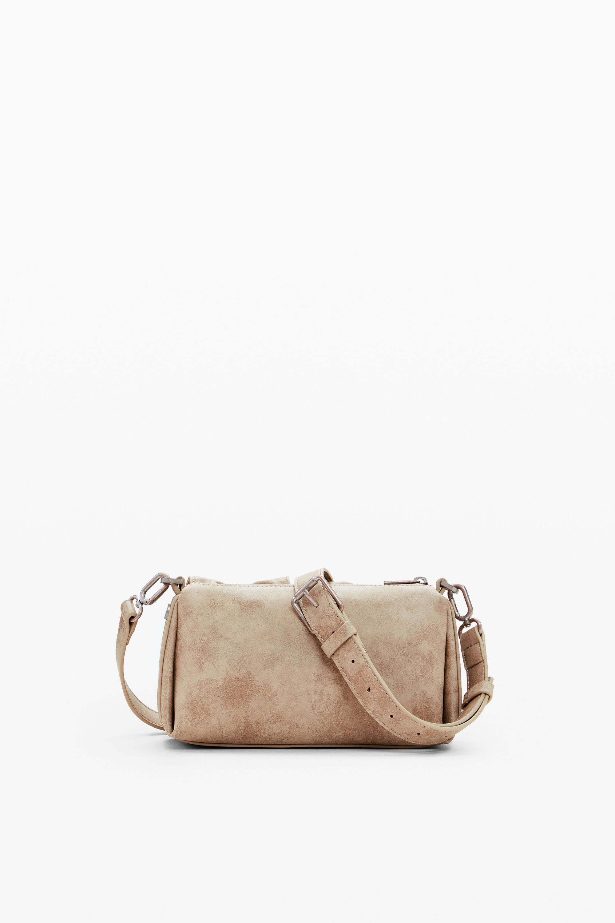 Desigual Small Bag With Bow Pockets In Beige