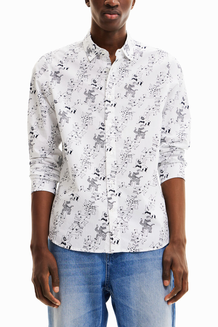 Long-sleeve wolf shirt | Desigual