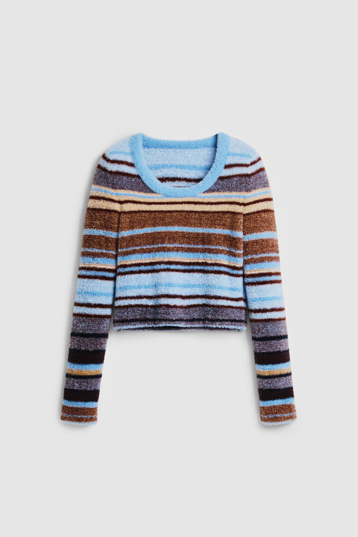 Pull court à rayures | Desigual
