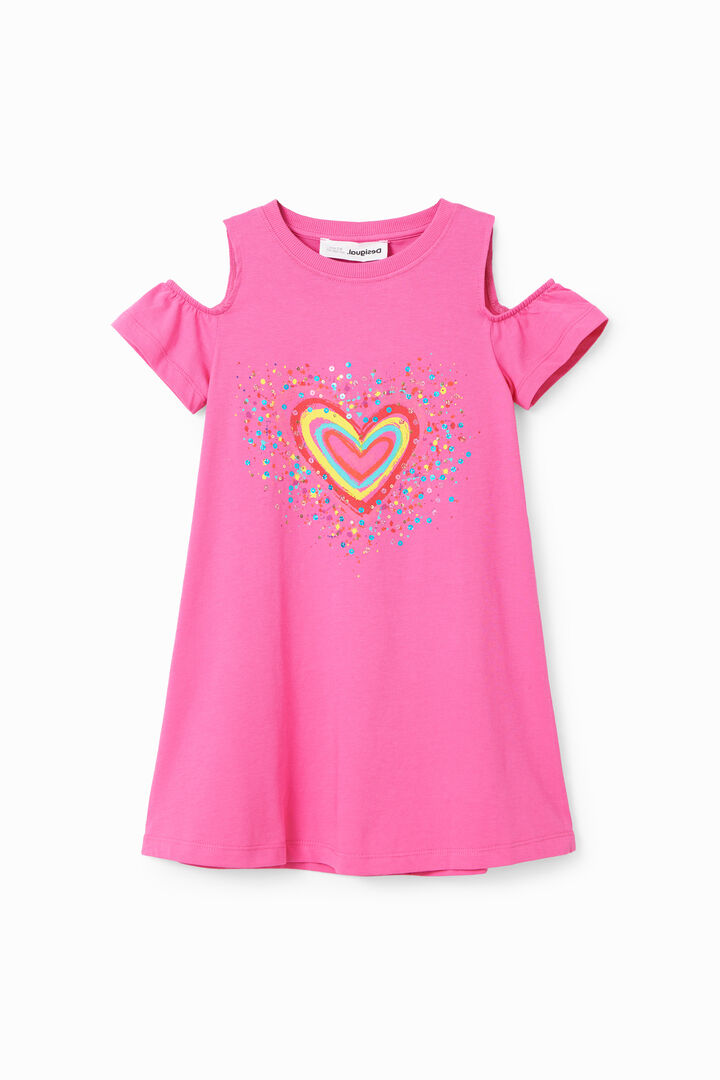 Heart cut-out T-shirt dress | Desigual