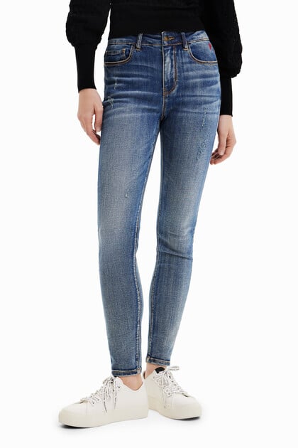 Skinny ankle-grazer jeans