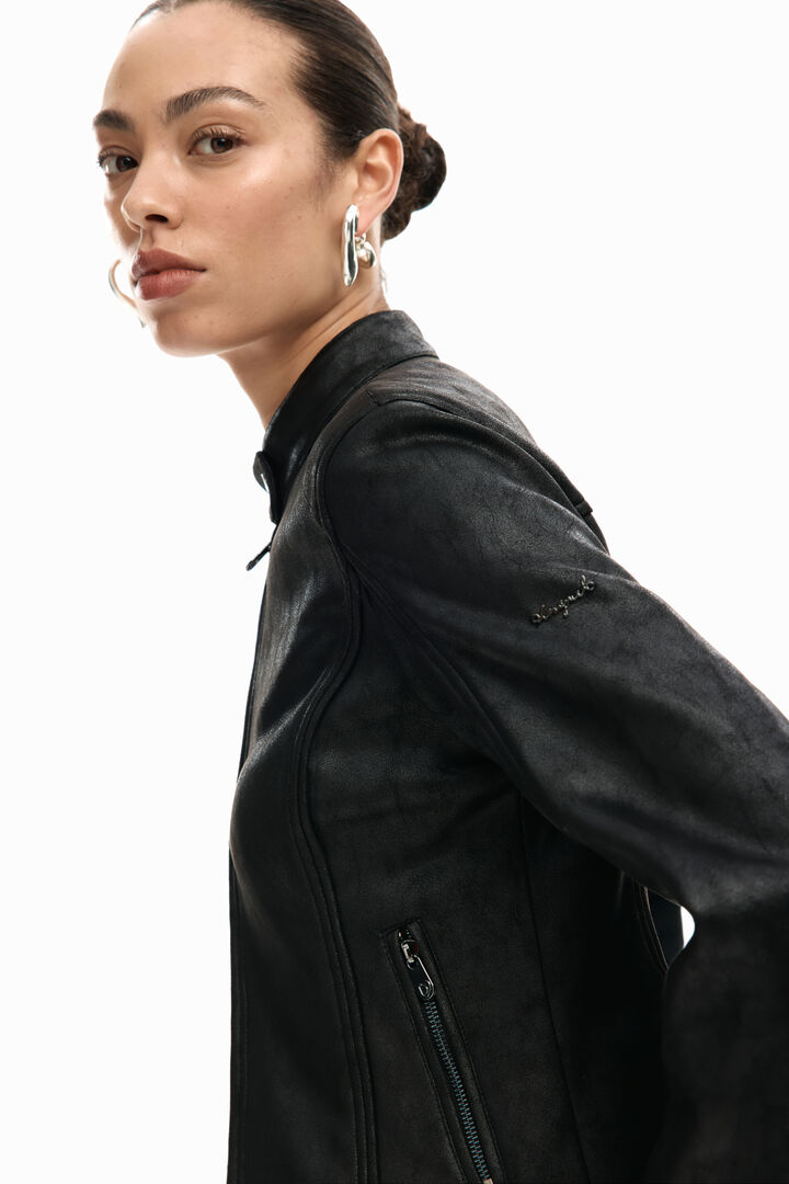 Faux leather jacket | Desigual