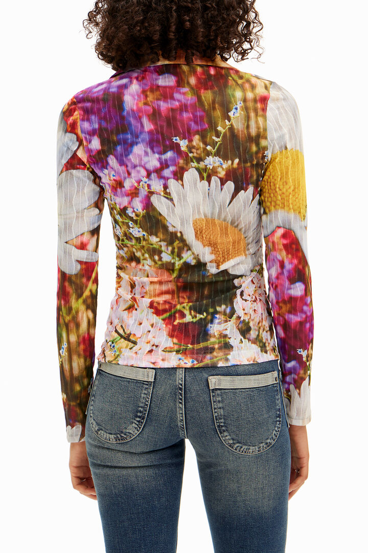 Samarreta frunzida floral | Desigual