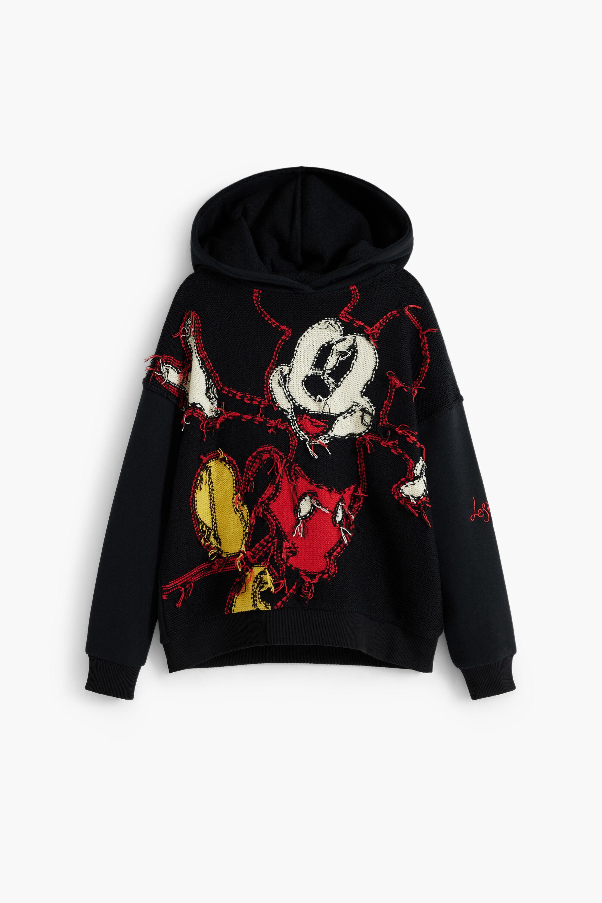 Desigual, Mickey™ Sweatshirt mit Fäden, Schwarz, 13/14