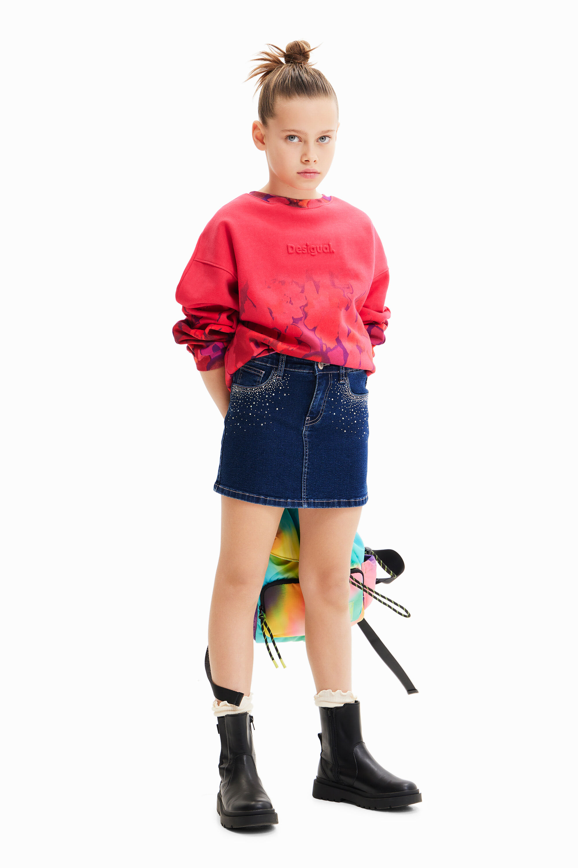 Girls rhinestone jeans hotsell