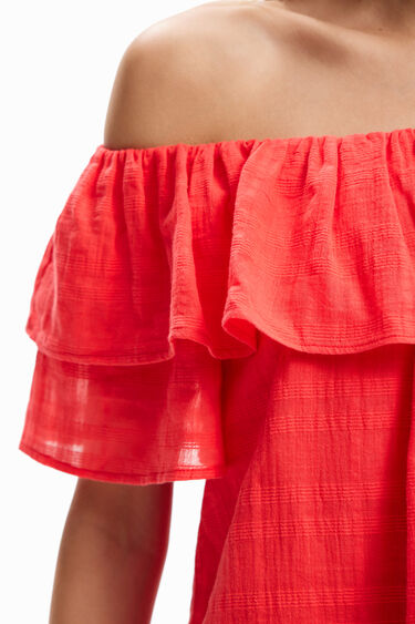 Brusa volant textura | Desigual