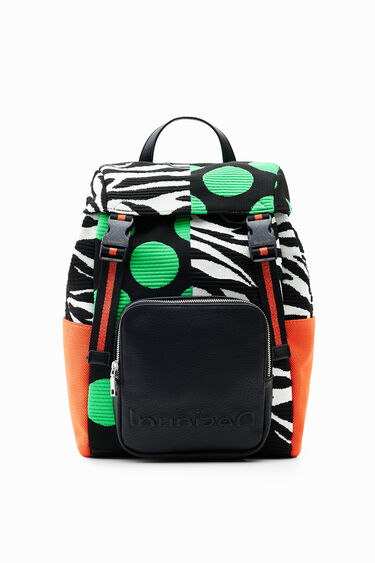 Mochila grande punto patch | Desigual