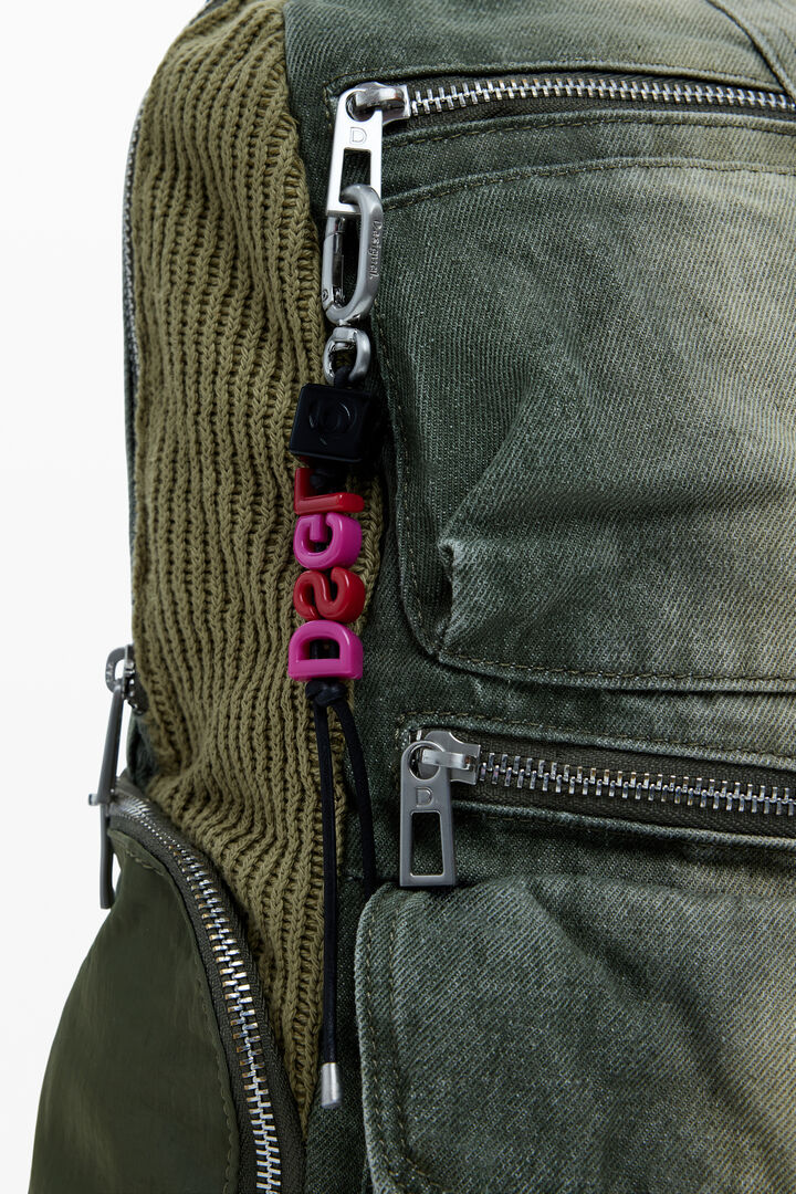 Grand sac à dos en denim combiné | Desigual
