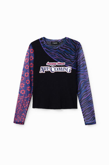 Samarreta patch tul missatge | Desigual