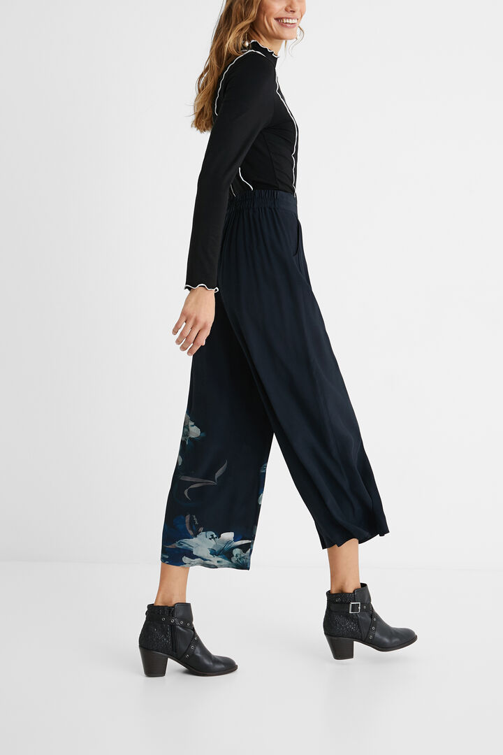 Floral culotte trousers | Desigual