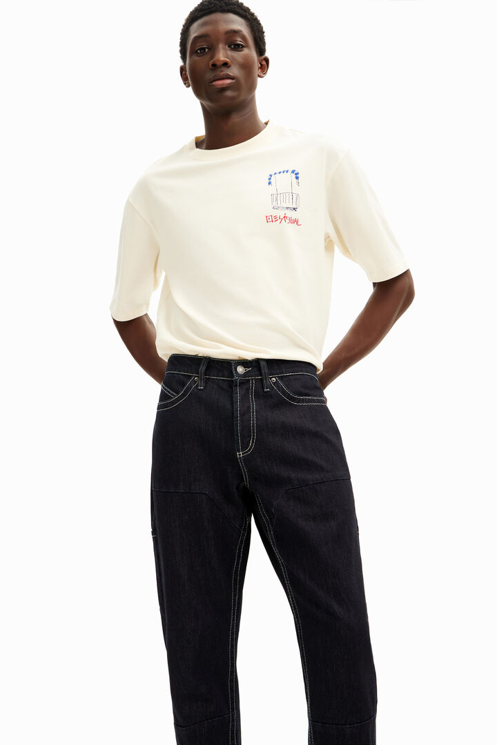 Pantalón largo denim bolsillos | Desigual