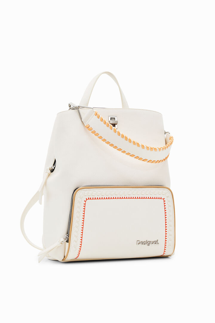 Mochila M multiposición bordado | Desigual