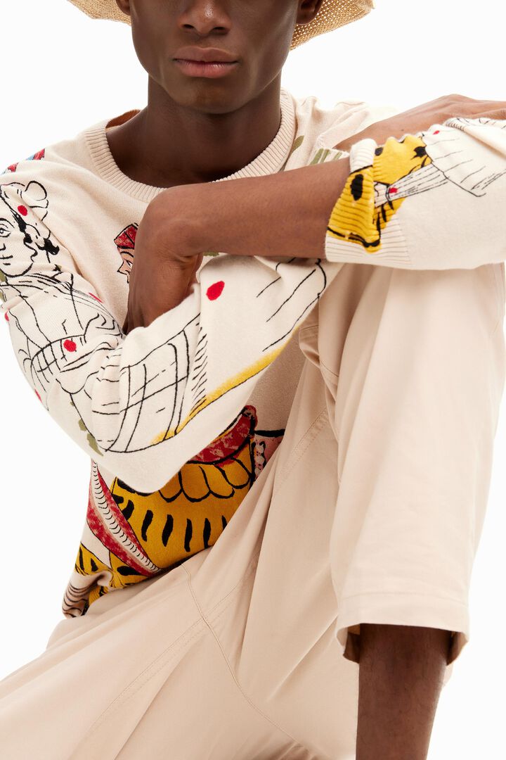 Fine India print pullover | Desigual
